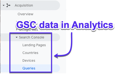 نحوه ی چک کردن سرچ کنسول در google analytics