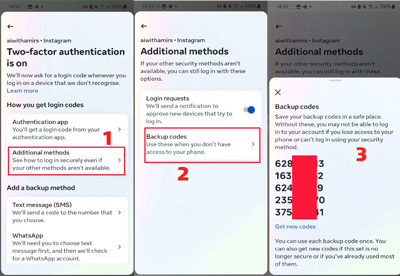 برنامه رمز دوم برای اینستاگرام