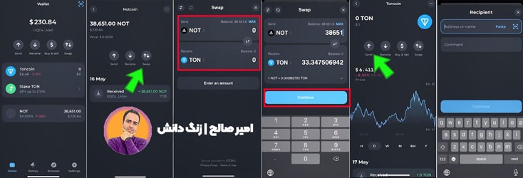 نقد کردن نات کوین