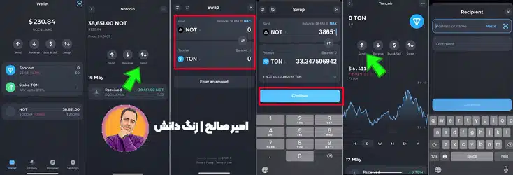 نقد کردن نات کوین