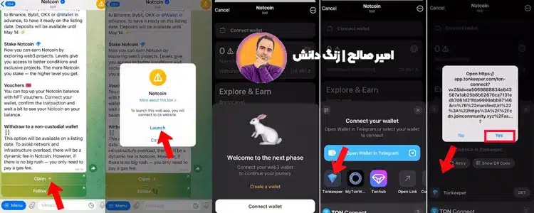 نقد کردن نات کوین